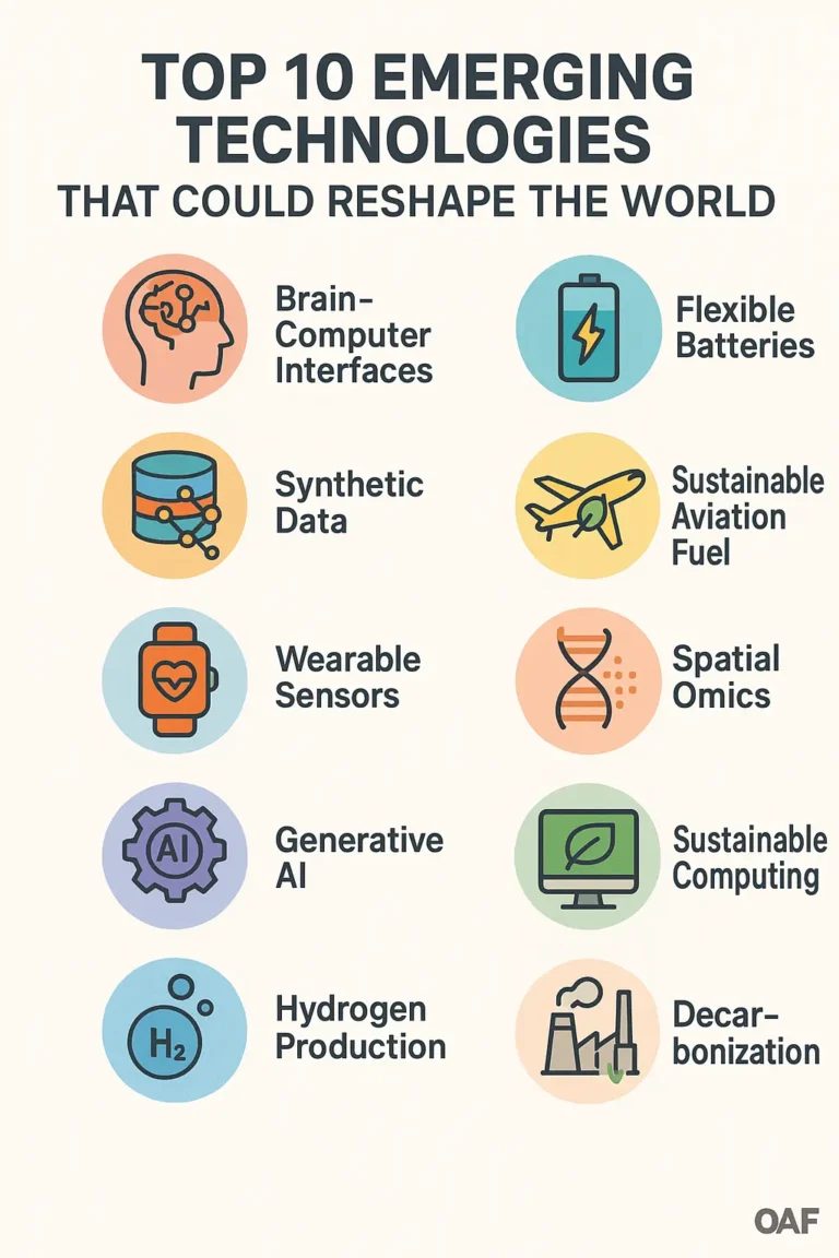 Top 10 Emerging Technologies That Could Reshape the World