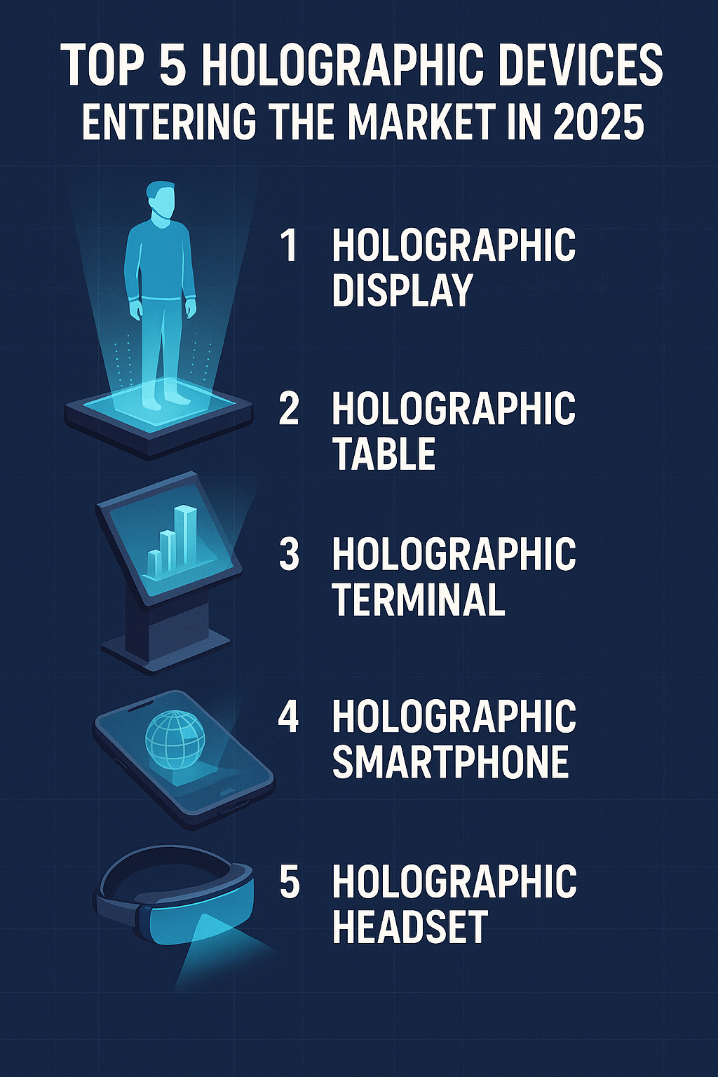 Top 5 Holographic Devices Entering the Market in 2025